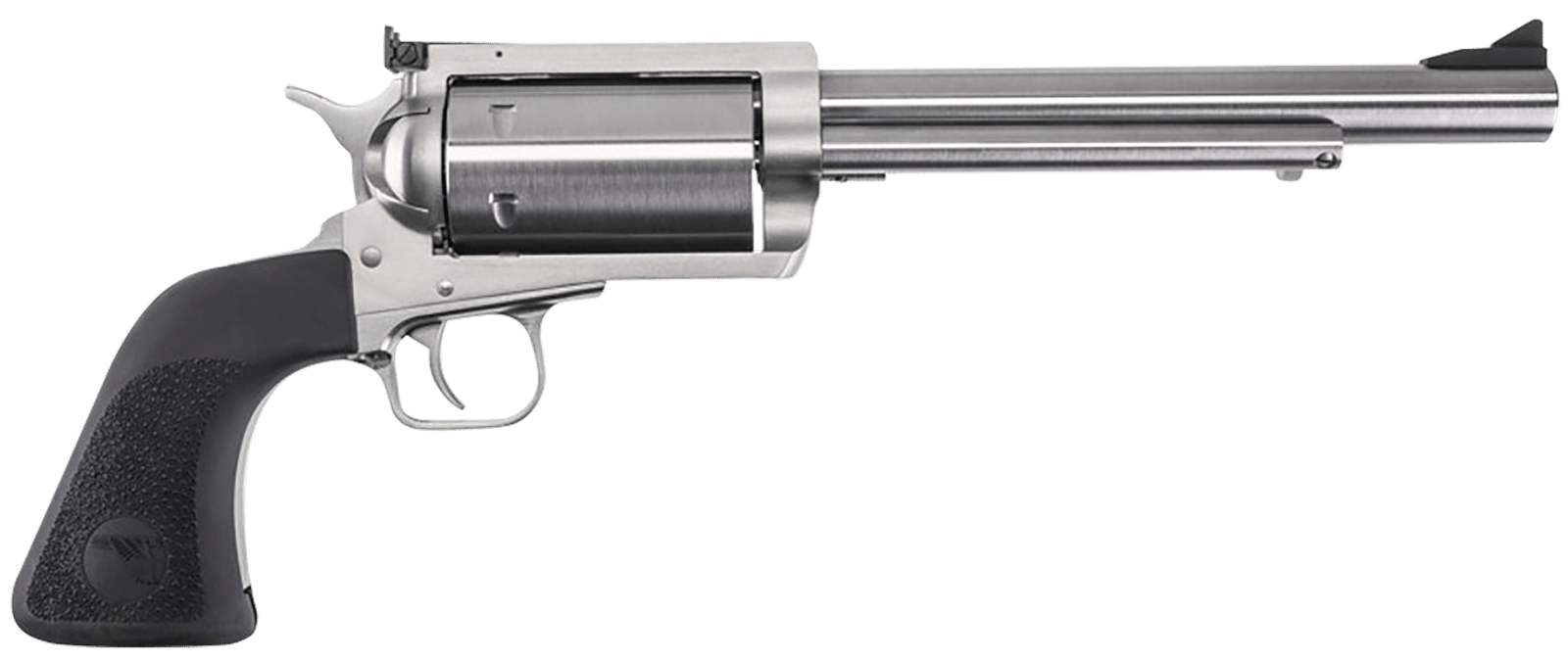 Magnum Research BFR303076 BFR  Extra Large 30-30 Win 6 Shot 7.50" Brushed Rifled Steel Barrel & Cylinder, Stainless Steel Frame, Black Hogue Rubber Grip, Exposed Hammer