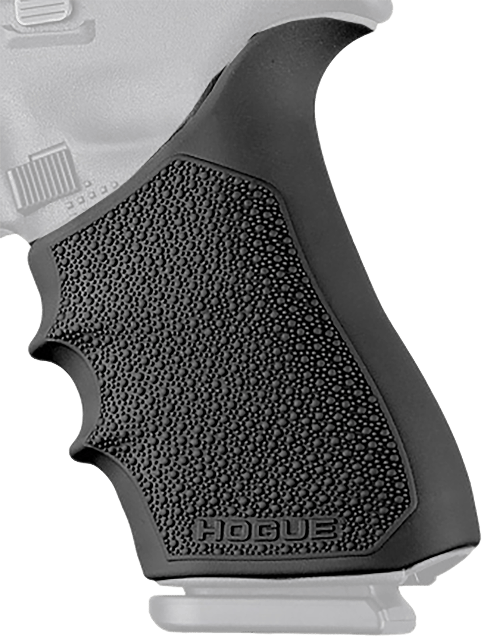 Hogue 17020 Grip Sleeve Handall Beavertail Black Rubber
