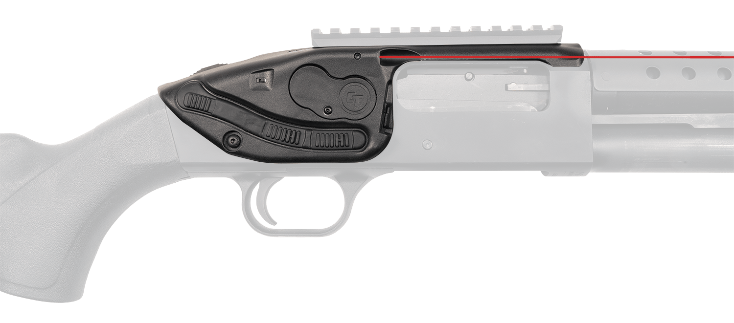 Crimson Trace 0178101 LaserSaddle  Fits Mossberg 500, 590/Shockwave 590 Red Laser