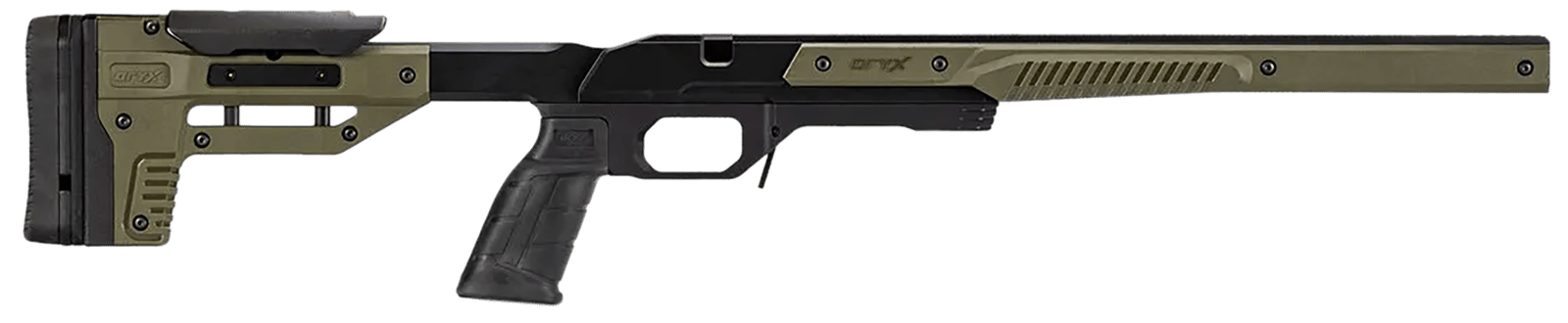 Mdt Sporting Goods Inc 104218ODG Oryx Chassis OD Green 6061-T6 Aluminum Fits Howa 1500 LA/ Weatherby Vanguard LA