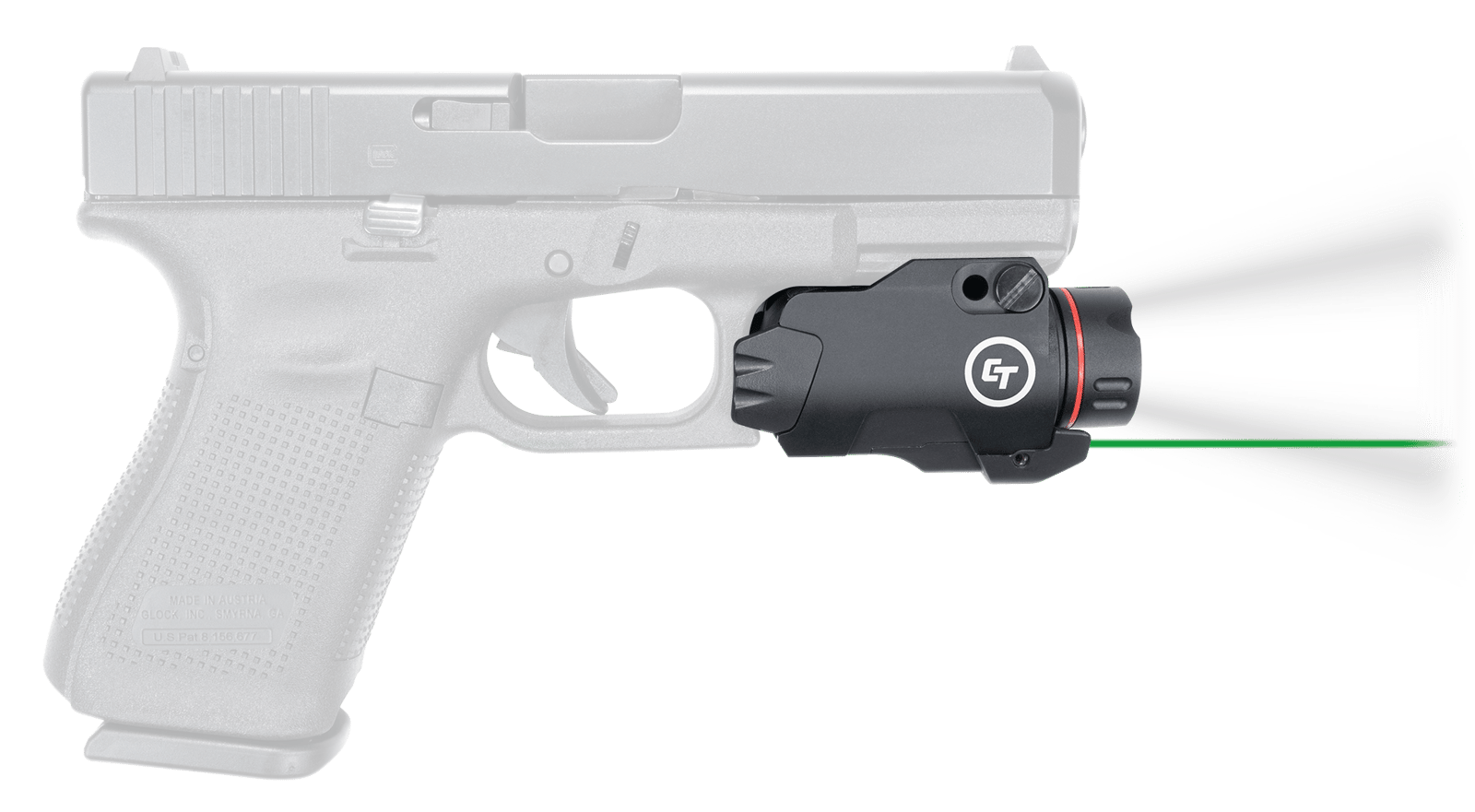 Crimson Trace 0177201 Rail Master Pro  Green Laser/White Light 5mW/400 Lumens, Output 633nM Wavelength, Picatinny/Weaver Rail Mount