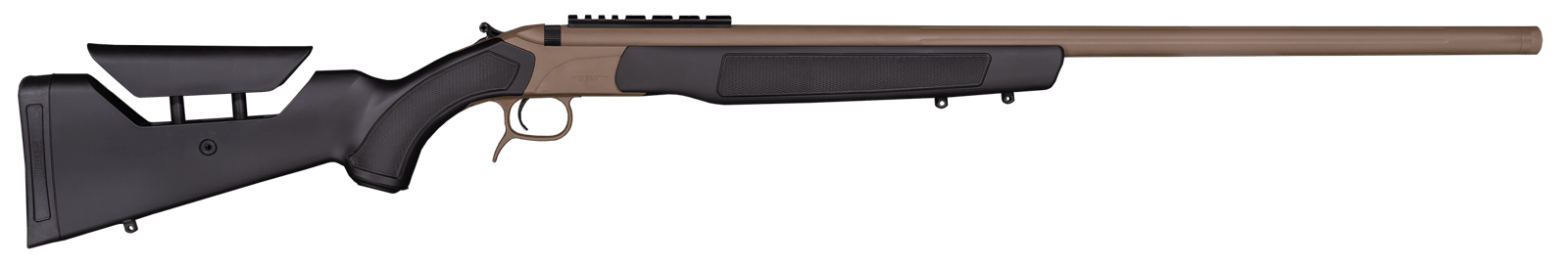 CVA PR3211NM Accura LR-X 50 Cal 209 Primer 30" Flat Dark Earth Nitride Cerakote Fluted Threaded Barrel, Picatinny Rail Receiver, Black Adj Comb Synthetic Stock