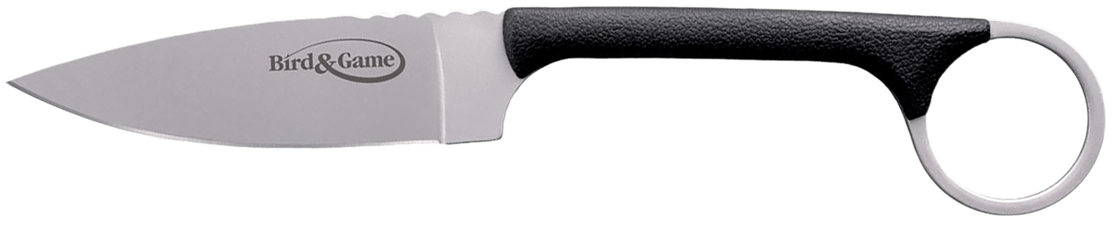 Cold Steel CS20A Bird & Game  3.50" Fixed Drop Point Plain AUS-8A SS Blade, 3.75" Black Textured Polymer Handle