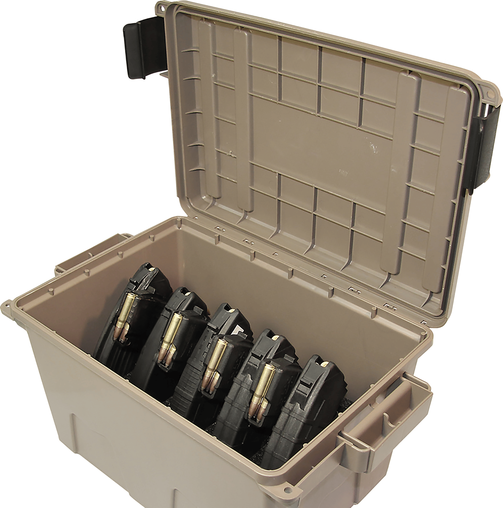 MTM Case-Gard TMCAK Tactical Mag Can  Dark Earth Plastic, 30rd Capacity, 7.62x39mm