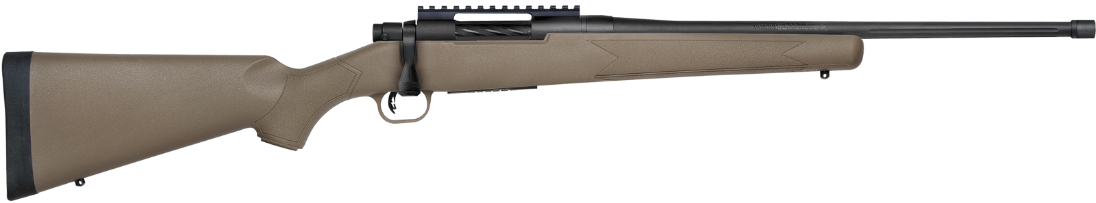 Mossberg 28263 Patriot Predator Full Size 400 Legend 4+1 20" Matte Blued Threaded Barrel, Matte Blued Picatinny Rail Receiver, Fixed Flat Dark Earth Synthetic Stock