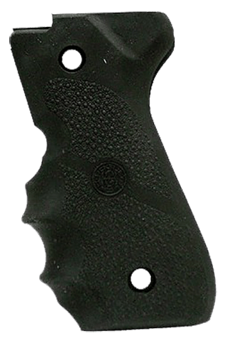 Hogue 92000 Rubber Grip  Black Rubber with Finger Grooves for Beretta 92F, 96