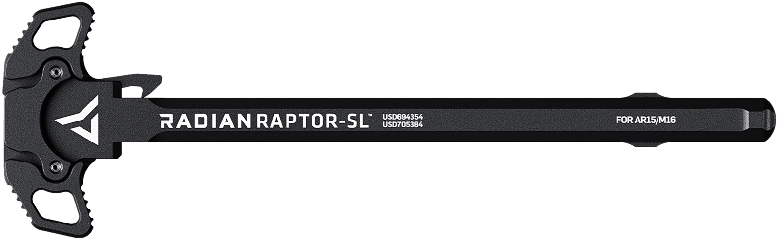 Radian Weapons R0176 Raptor SL Ambi Charging Handle, Black, Slim Line Handles, Fits Mil-Spec AR-15/M16 Platform