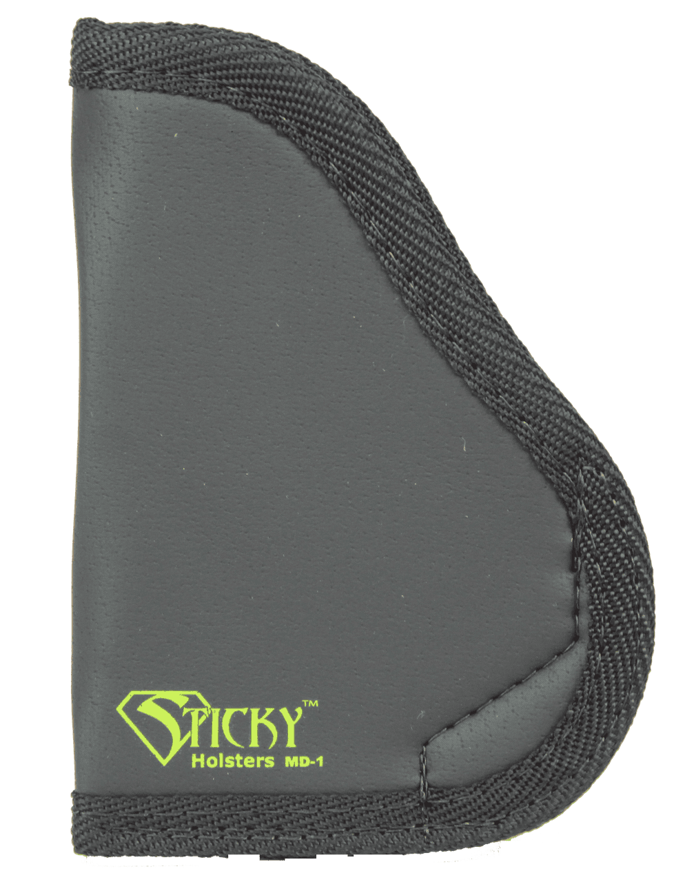 Sticky Holsters MD1 MD-1  Black/Green Latex Free Rubber Fits Small 9mm Ambidextrous