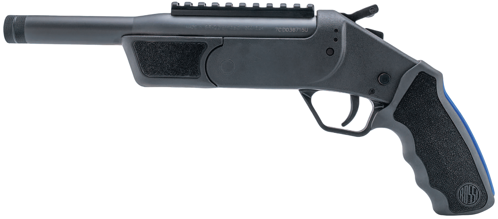 Rossi SSPB9556-BK Brawler  5.56 NATO 1rd 9" Matte Black Steel Barrel, Black Polymer Frame, Picatinny Rail
