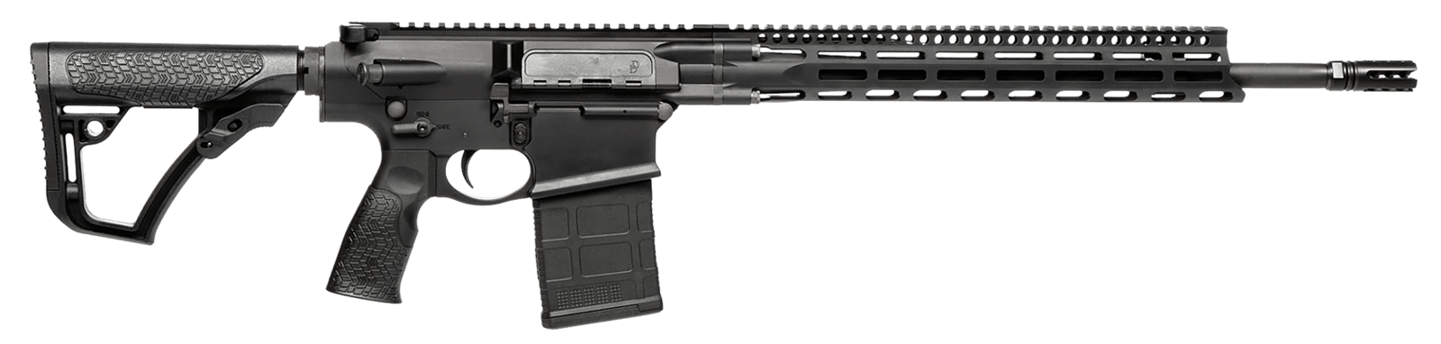 Daniel Defense 0215822207047 DD5 V4 6.5 Creedmoor 18" 20+1 Black Hard Coat Anodized 6 Position w/SoftTouch Overmolding Stock MLOK