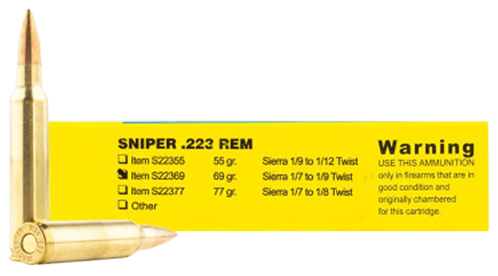 Buffalo Bore Ammunition S2236920 Sniper Strictly Business 223Rem 69gr Hollow Point Boat Tail 20 Per Box/12 Case
