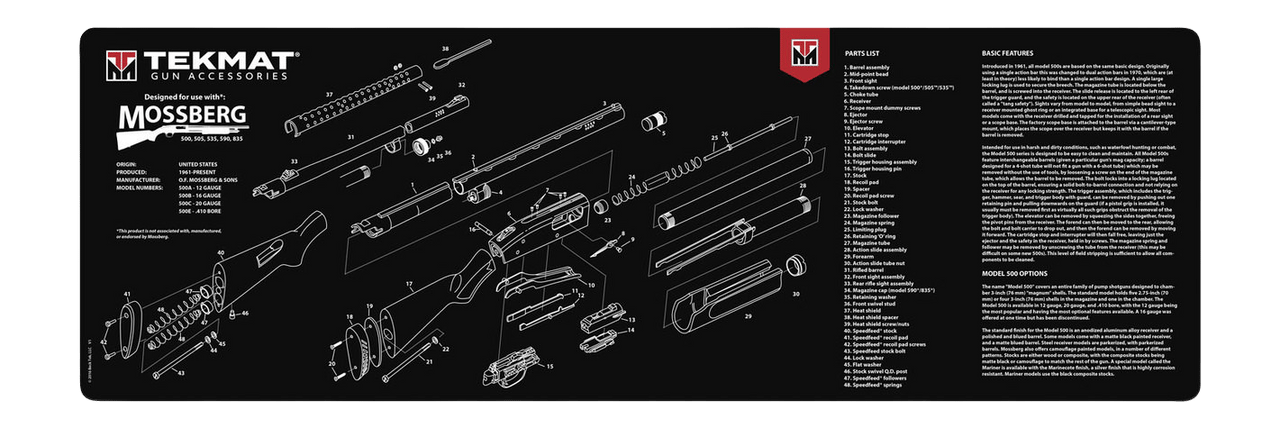TEKMAT TEK-R36-MOSSBERG     36X12 MOSSBERG SHOTGUN