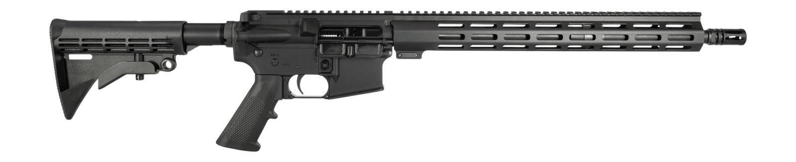 One Horse LLC  OH-15  300 Blackout 30+1 16" Black Threaded Barrel, Black Receiver w/Picatinny Rail, M-LOK Handguard, One Horse M4 6 Position Black Polymer Stock, Black A2 Grip, A2 Flash Hider