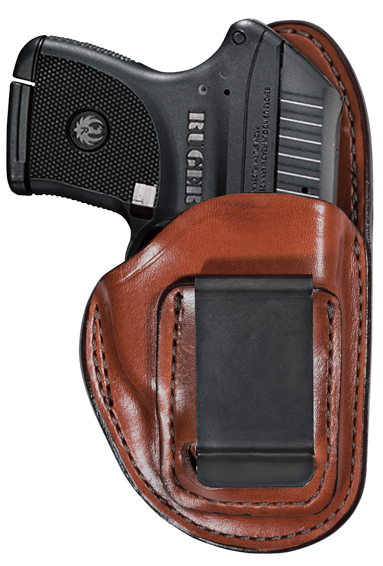Bianchi 19234 100 Professional  IWB Size 11 Tan Leather Belt Clip Compatible w/Glock 19/23/Sig P228/Ruger Security-9 Belt 1.75" Wide Right Hand