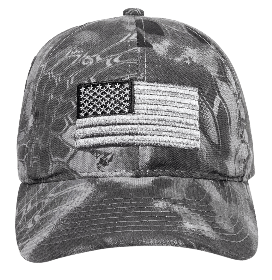 Outdoor Cap 120159-3-3 USA Flag  Kryptek Raid Hook & Loop OSFA Unstructured