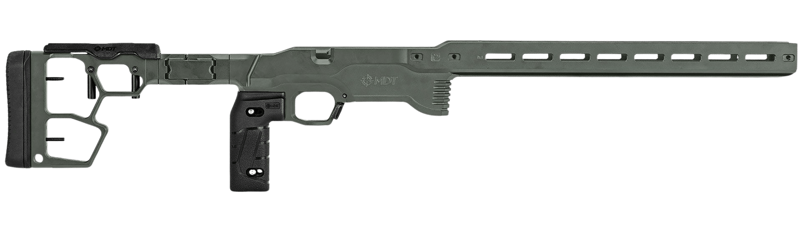 Mdt Sporting Goods Inc 116079CCG ACC Premier Gen2 Chassis Cerakote Charcoal Green Aluminum Fits Ruger American Rimfire 34.40" OAL
