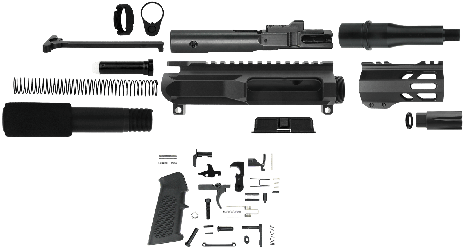 TacFire SSPK45ACPLPK4 Pistol Kit  45 ACP Black Steel