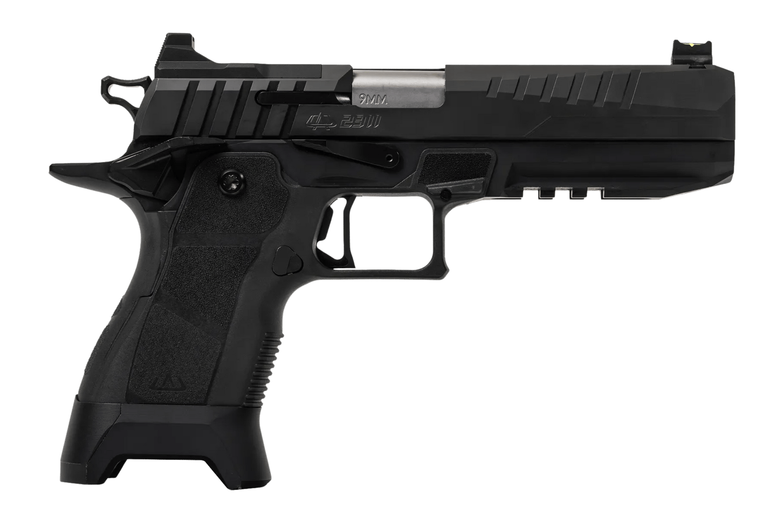Oa Defense  2311  Full Size 9mm Luger 17+1 5" Stainless Barrel, Black Steel Optic Ready/Serrated Slide, Black Aluminum Frame w/Picatinny Rail, Black Polymer Grip, Ambidextrous