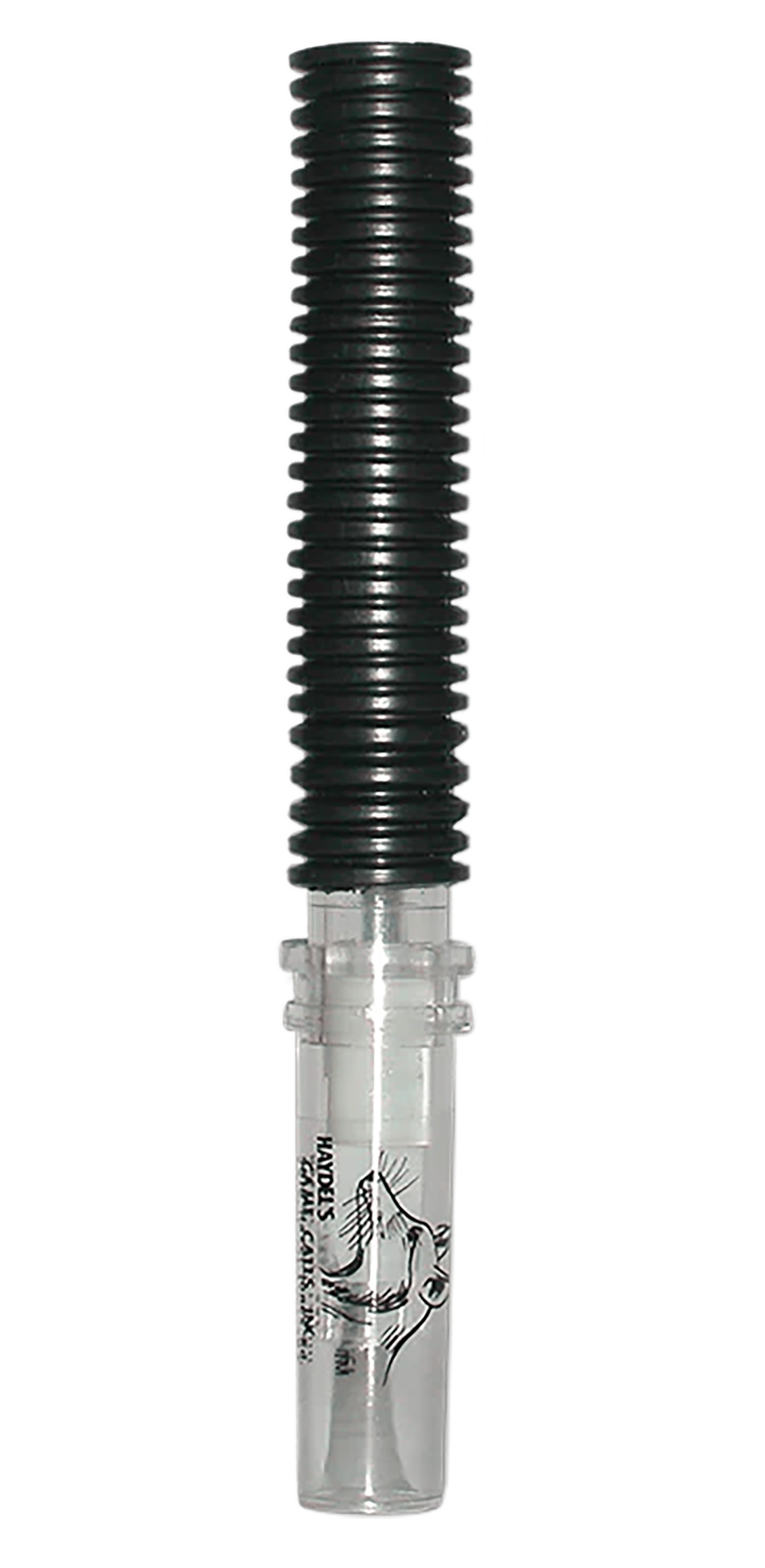 Haydel's Game Calls CH92 Coyote Howler  Tube Call Coyote Sounds Attracts Dominate Dogs Clear/Black Plastic