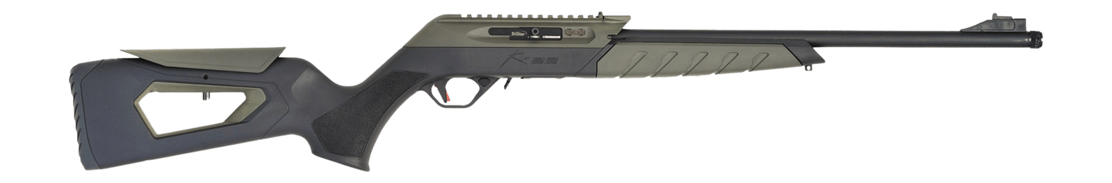 TriStar 60003 KR22  22 LR 10+1 18.60" Black Barrel, Picatinny Rail Receiver, Black/OD Green Skeletonized w/Adj Comb Polymer Stock