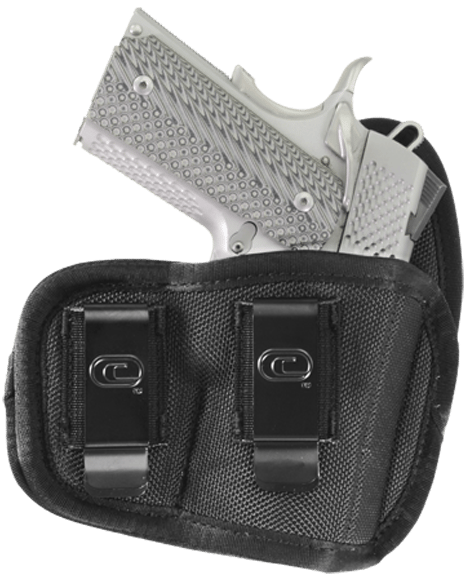 Crossfire Shooting Gear CRFVIGRSA1M1R The Vigor  IWB Size 01 Black Ballistic Nylon Double Belt Clip Fits Micro Fits 1-1.50" Barrel Right Hand