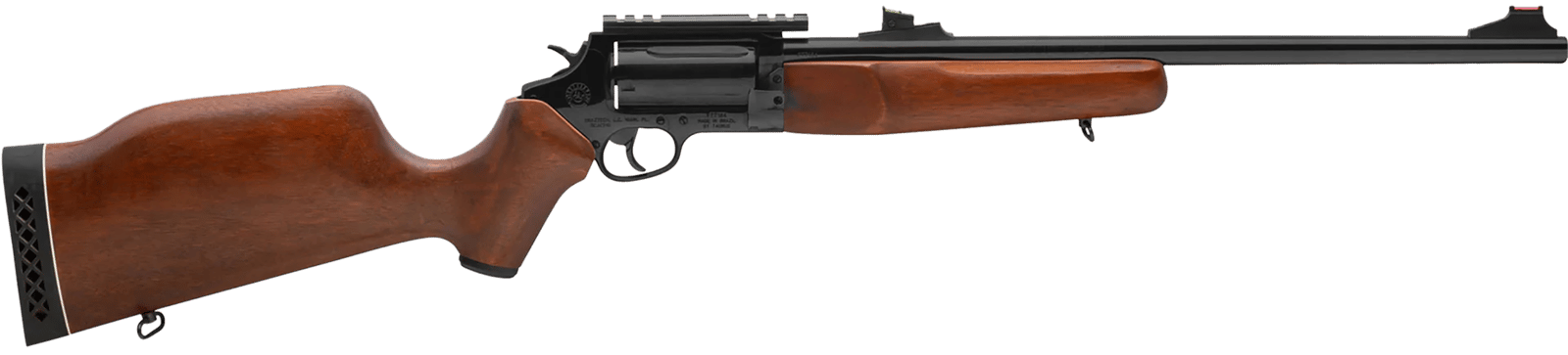 Rossi SCJ4510 Circuit Judge  45 Colt (LC) Caliber or 410 Gauge with 5rd Capacity, 18.50" Barrel, Polished Black Metal Finish & Hardwood Monte Carlo Stock Right Hand (Full Size)