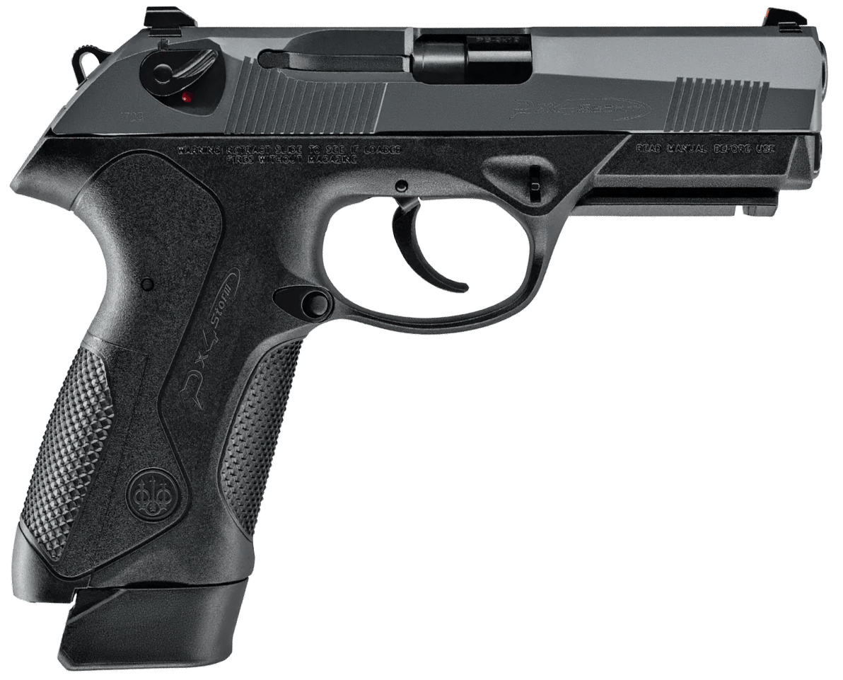 Beretta USA JXF9G17SD PX4 Storm G-SD Full Size Frame 9mm Luger 20+1/17+1 4" Black Inox Heavy Contour Rotating Barrel, Black Bruniton Serrated Steel Slide, Black Polymer Frame w/Picatinny Rail