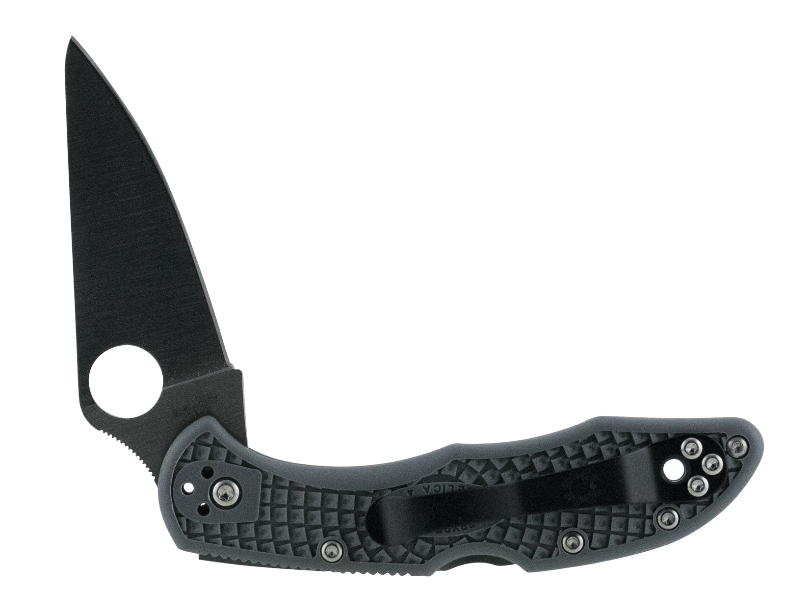 Spyderco C11FPGY Delica 4 Lightweight 2.88" Folding Drop Point Plain VG-10 SS Blade Gray FRN Handle Includes Pocket Clip