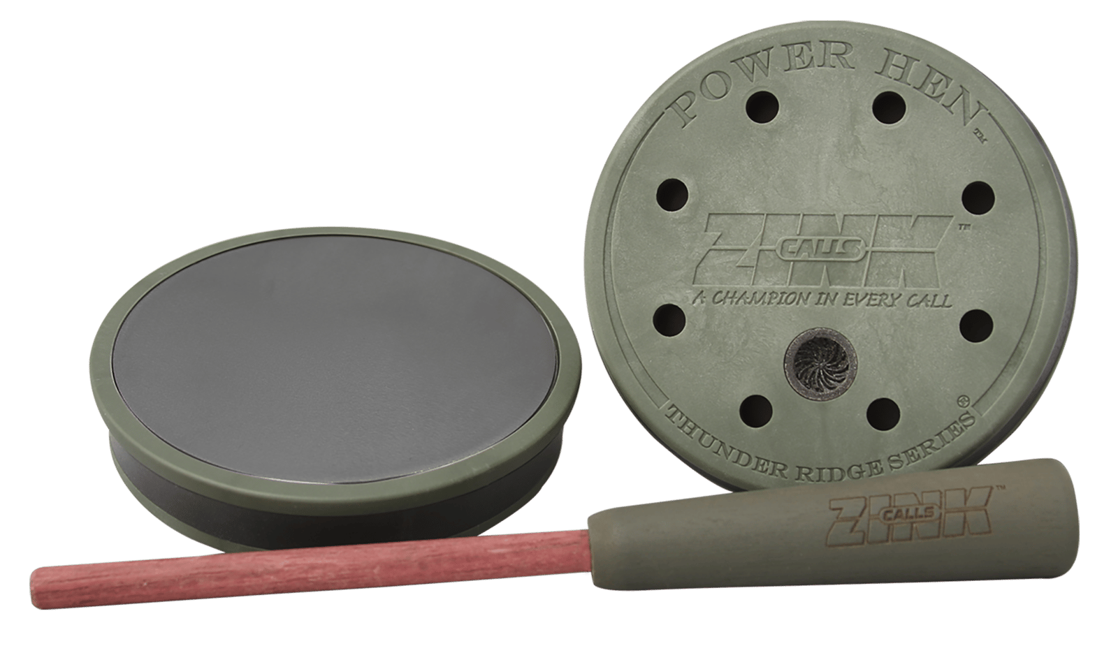 ZINK ZNKZNK303 Thunder Ridge  Friction Call Turkey Sounds Green/Purple Wood/Slate