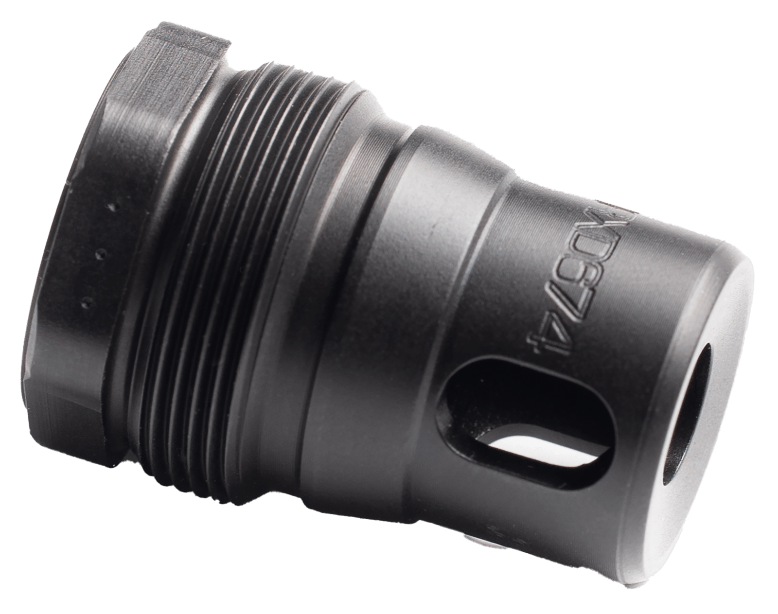 Dead Air RXD674 XRF Xeno Rimfire Muzzle Brake Black Nitride 17-4PH Stainless Steel 1/2"x28 Threads 1.16" OAL 0.81" Diameter
