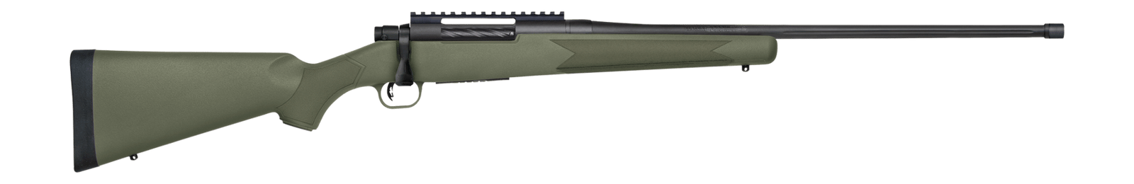Mossberg 28224 Patriot  7mm PRC 3+1 24" Matte Blued Fluted Threaded Barrel, OD Green Synthetic Stock