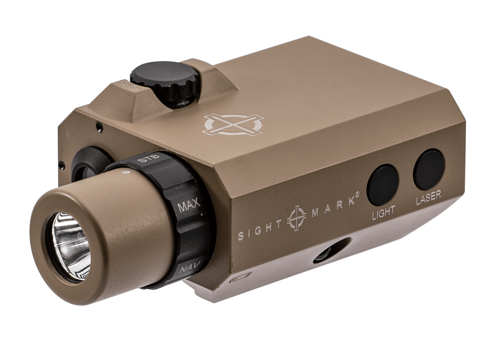 Sightmark SM25012DE LoPro Mini Combo Flashlight and Green Laser Sight  Dark Earth 300 Lumens White LED