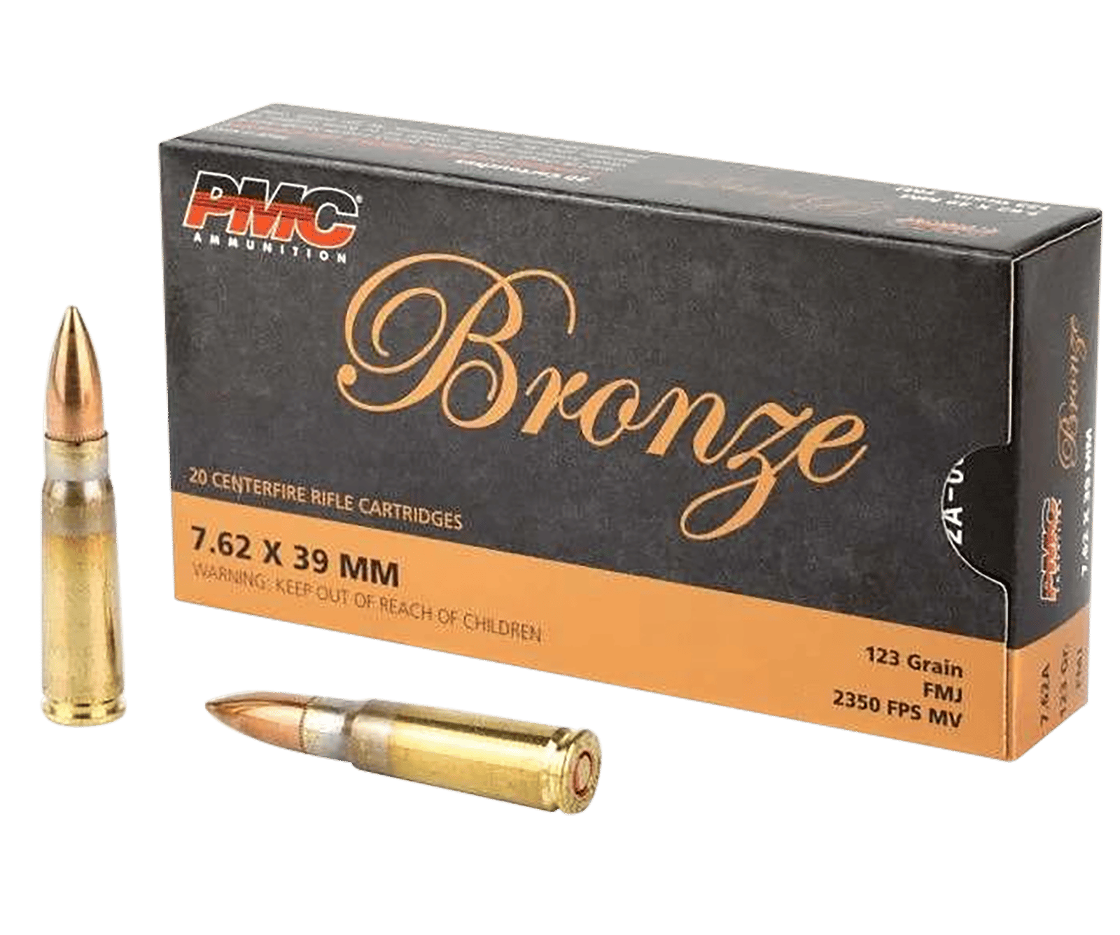 PMC 762A Bronze  7.62x39mm 123gr Full Metal Jacket 20 Per Box/25 Case