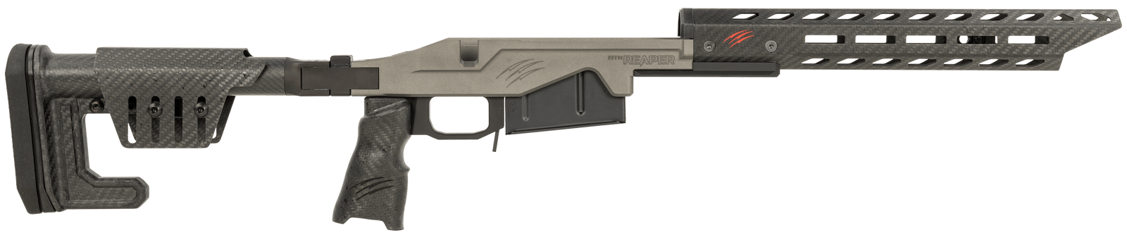 Fierce Firearms LACHSTU  Chassis Kit Tungsten Gray Fits AR-15 Long Action