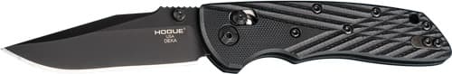 HOGUE DEKA 3.25" ABLE LCK FLDR CLIP POINT G-10 FRAME BLACK