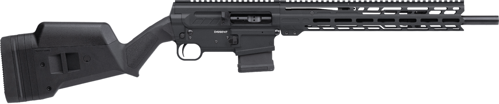 CMMG 55A830B-AB Dissent BR4 5.56 NATO 10+1 16.10" Black Nitride Medium Taper Barrel, Black Armor Cerakote Picatinny Rail Aluminum Receiver, 13.50" M-LOK Handguard, Magpul SGA Black Polymer Stock