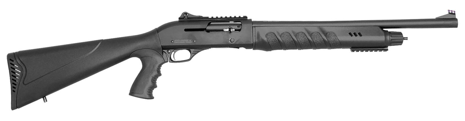Rock Island X4 Tact LI-ON Full Size Frame 12 Gauge Semi-Auto 3" 4+1 18.50" Black Steel Barrel, Black Anodized Aluminum Receiver, Black Fixed w/Pistol Grip Synthetic Stock