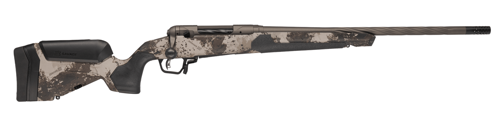 Savage Arms 32610 110 Core Hunter Pro 7mm PRC 3+1 22" Fluted Barrel, Savage Western Camo AccuStock w/AccuFit V2 Synthetic Stock, Right Hand