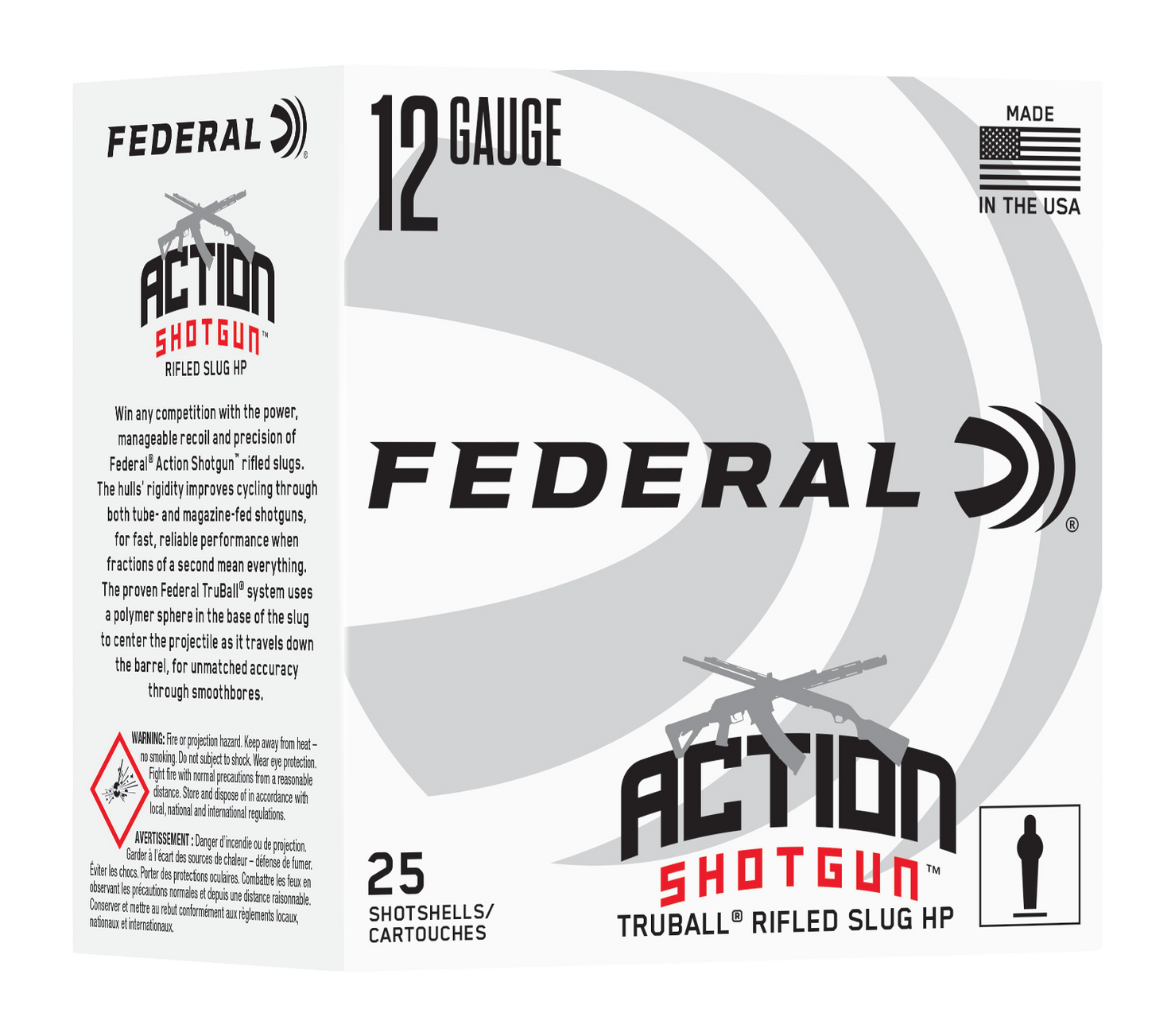 Federal AS12HLRS   12Gauge 2.75" 25 Per Box/10 Case