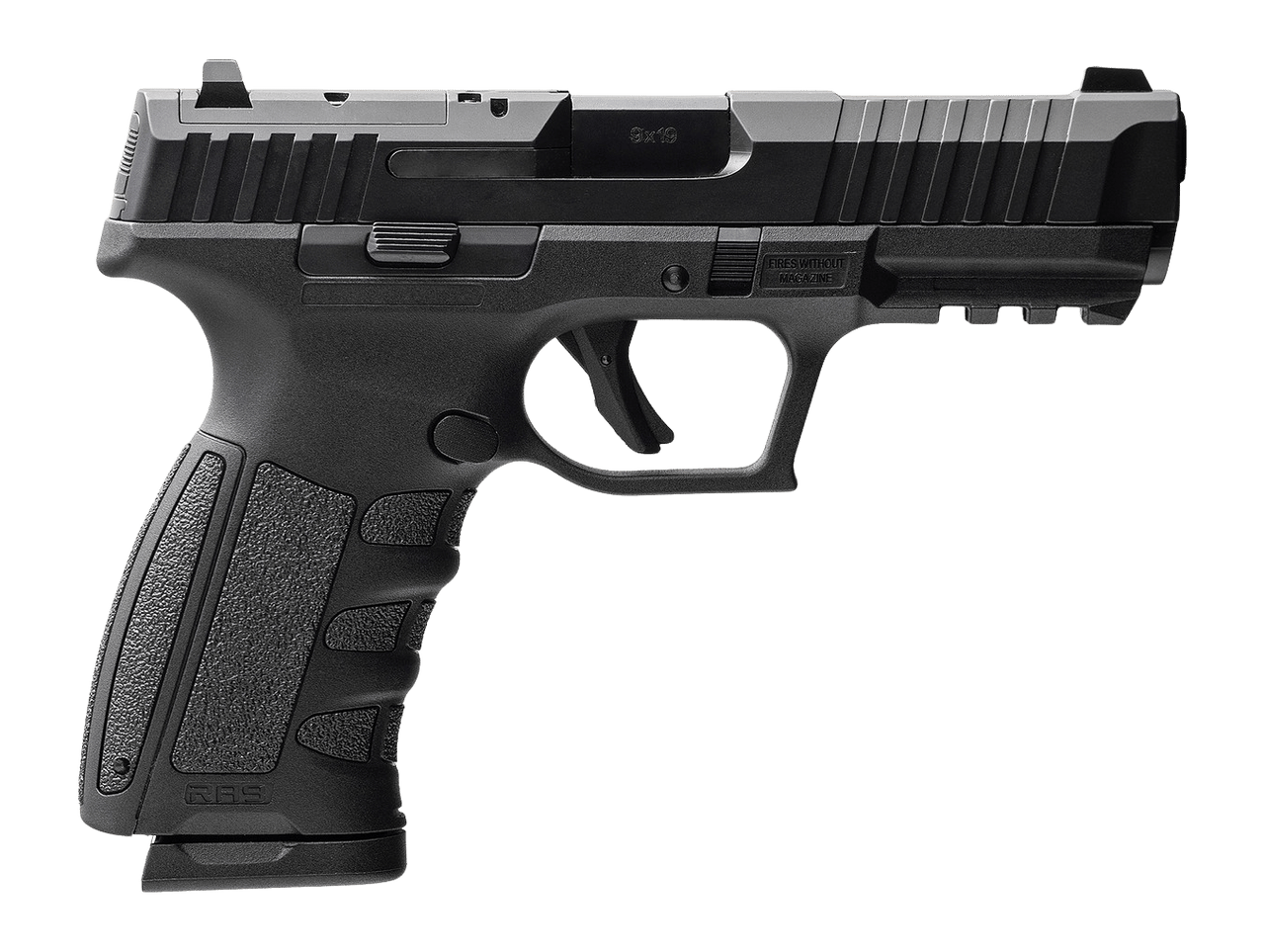 MAC 15000601 RA-9 Full Size 9mm Luger 17+1 4.25" QPQ Tenifer Cerakote Steel Optic Ready Slide, Tenifer QPQ Polymer Frame w/Picatinny Rail, Polymer Grip, RMR Footprint, Ambidextrous
