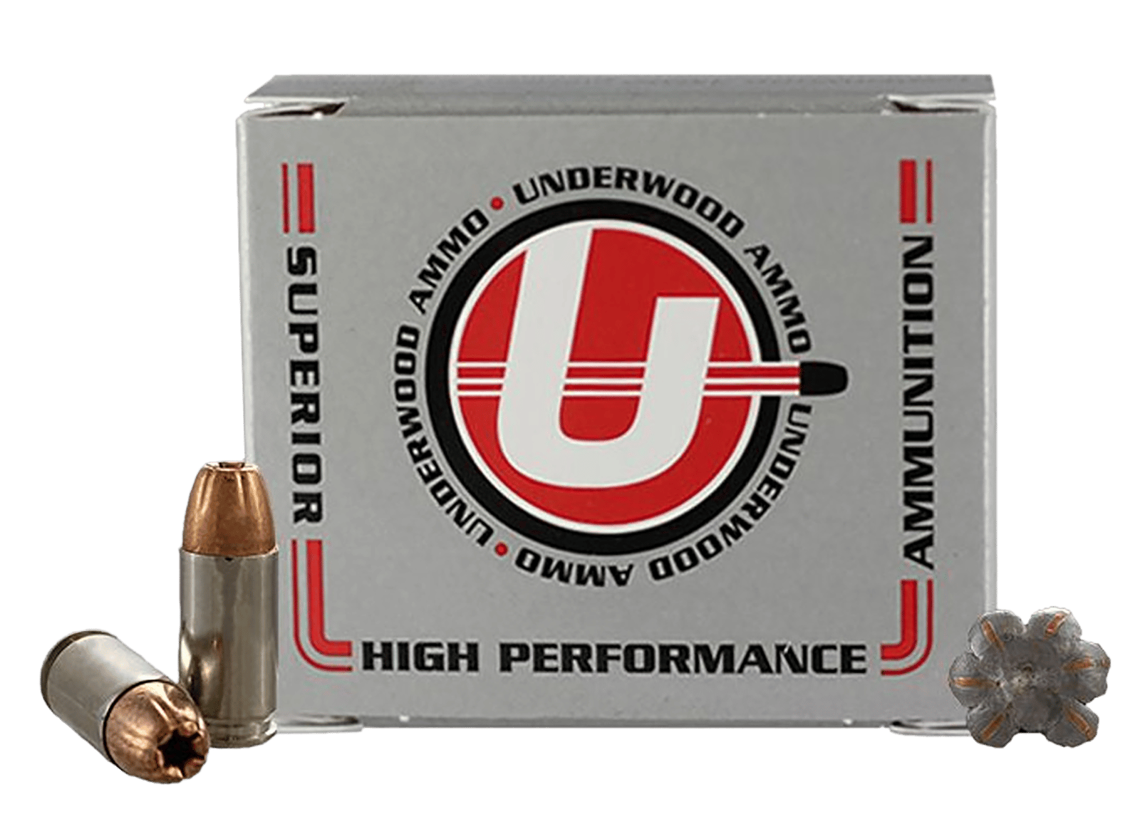 Underwood Ammo 114 XTP  9mmLuger 124gr Jacketed Hollow Point 20 Per Box/10 Case