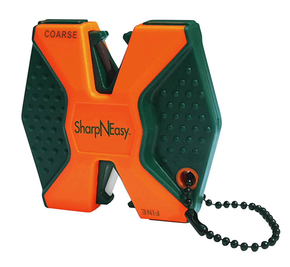 AccuSharp 336C SharpNEasy 2-Step Sharpener Fine/Coarse Ceramic Sharpener Plastic Handle Black/Orange