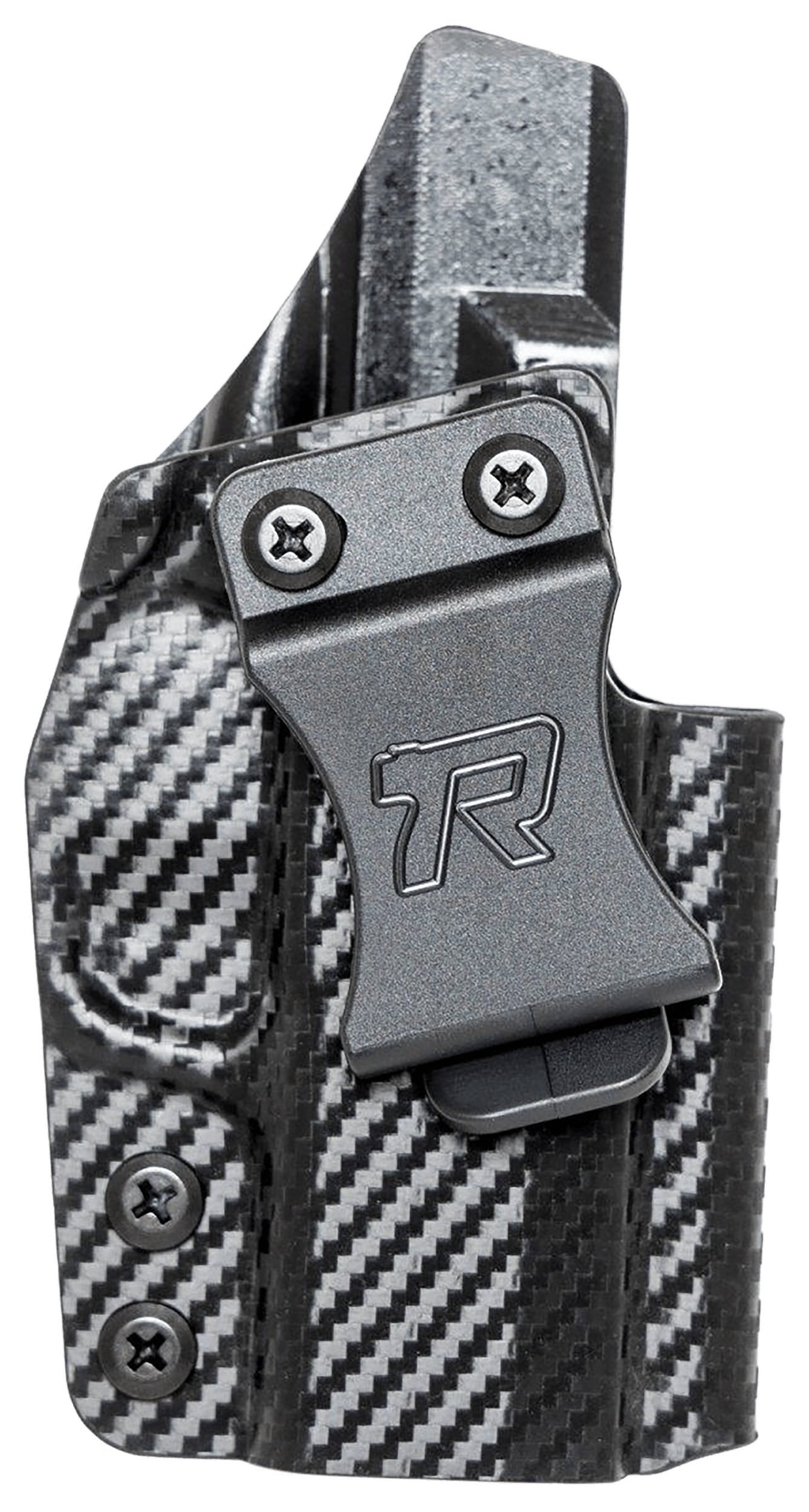Rounded Gear SSRP365XMACROCFRHVAR Kydex  IWB Black Kydex Fits Sig P365 X Macro Belt Clip Right Hand