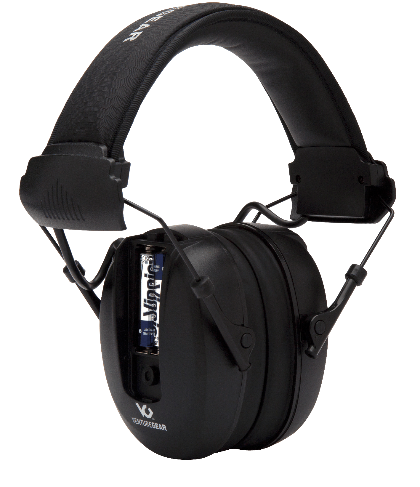 Pyramex VGPME10 Venture Gear Clandestine Electronic Muff 24 dB Over the Head Black Adult 1 Pair