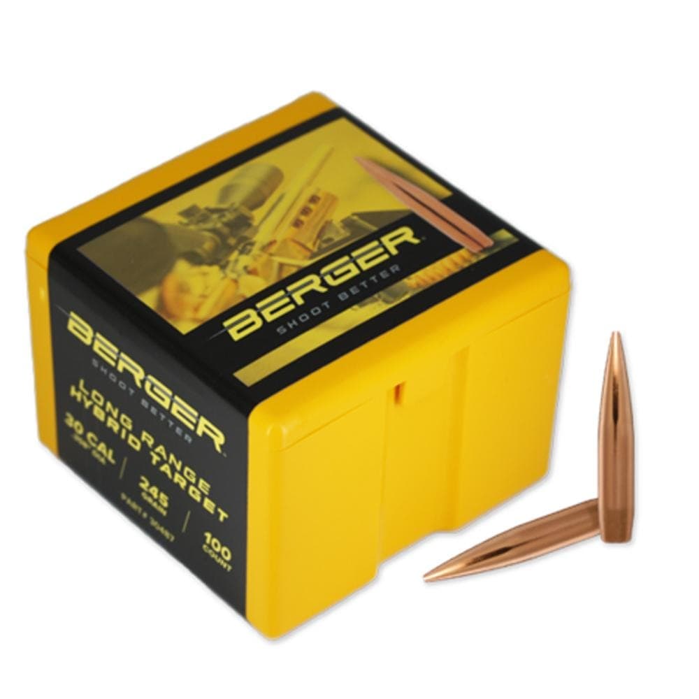Berger Long Range Hybrid Target Bullets .30 Cal 245 gr HPBT 100/ct