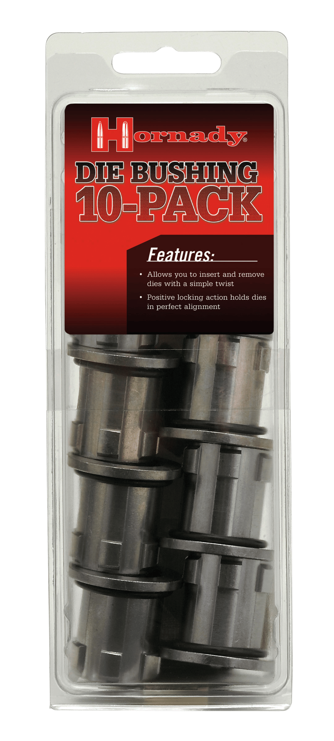 Hornady 044096 Lock-N-Load Die Bushing Metal Works With Hornady Lock N Load AP Press 10 Pack
