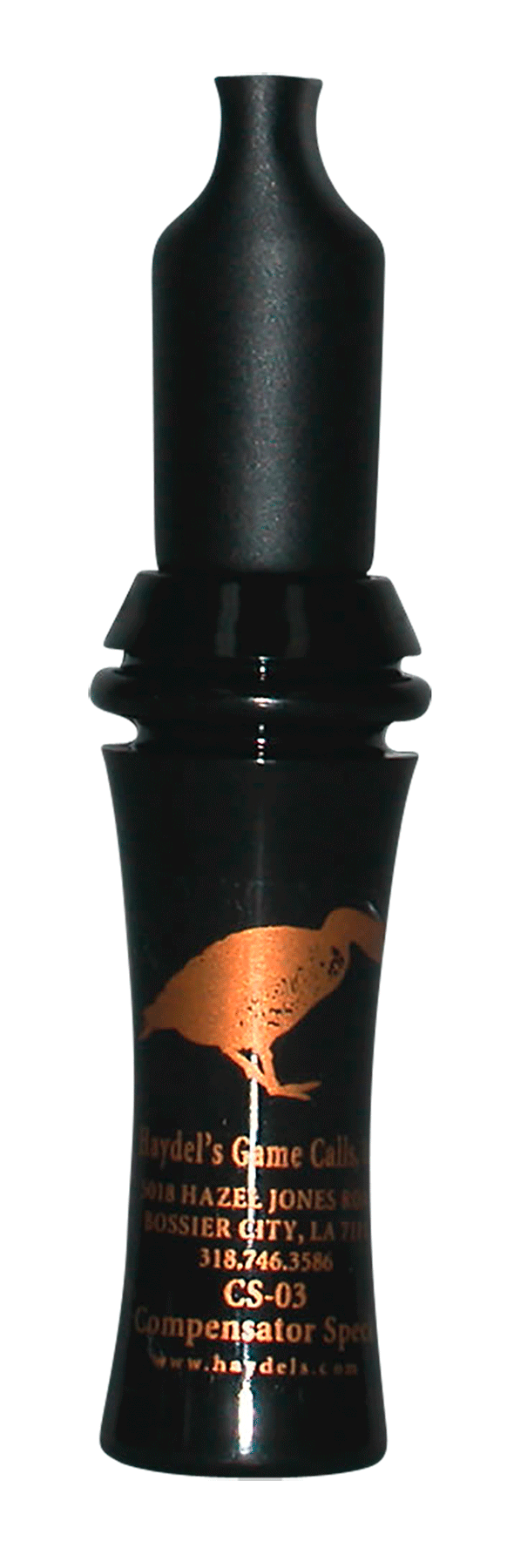 Haydel's Game Calls CS03 Compensator  Open Call Specklebelly Sounds Attracts Geese Black Acrylic