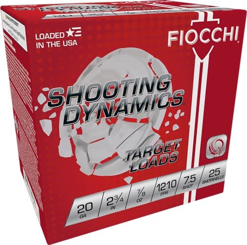 FIOCCHI 20GA 2.75" 7/8OZ #7.5 1210FPS 250RD CASE LOT