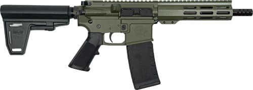 GLFA AR15 PISTOL W/BRACE 223 WYLDE 7.5" NITRIDE OD GREEN