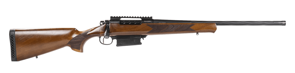 Balikli 336210 BLK  30-06 Springfield 5+1 20" Black Spiral Fluted Threaded Barrel, Black Steel Receiver w/Picatinny Rail, Turkish Walnut Fixed Stock
